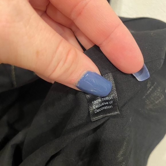 Peruvian Connection Cotton Pleated Embellished Dress Size 4 EUC - Picture 4 of 5